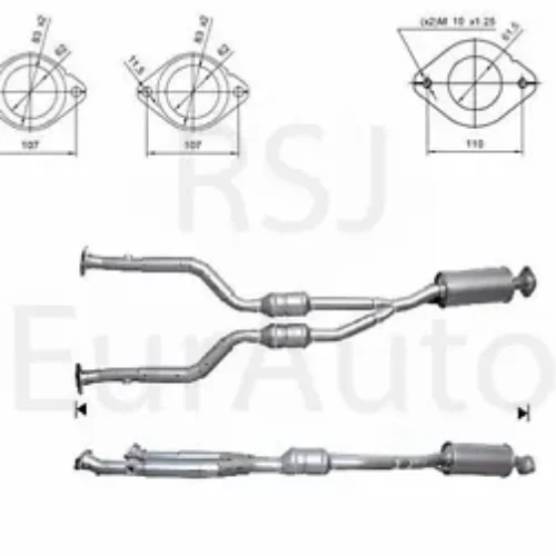 lexus is250 exhaust system For Rear Wheel Drive